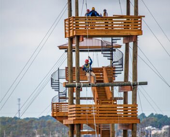 Gulf Adventure Center Zipline Tower